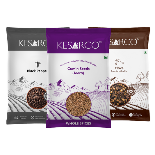 Black pepper, Jeera & Clove
