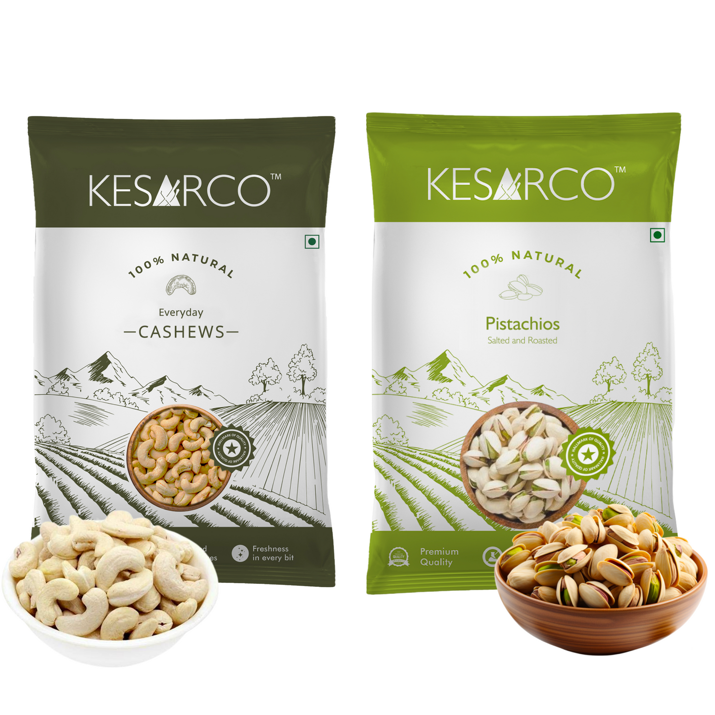 Cashews & Pista combo(200gm each)