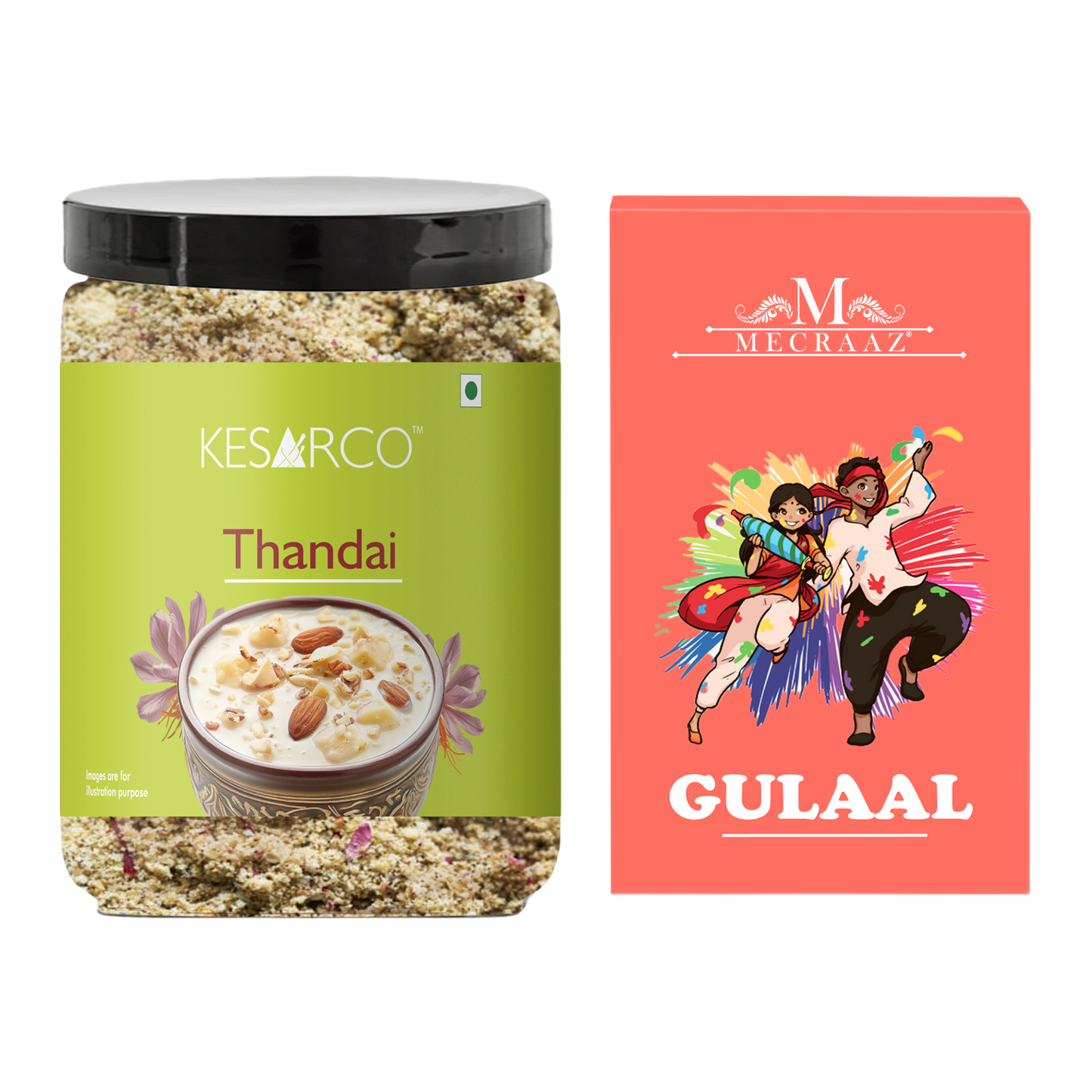 Thandai Powder & Holi Gulaal Gifting Combo