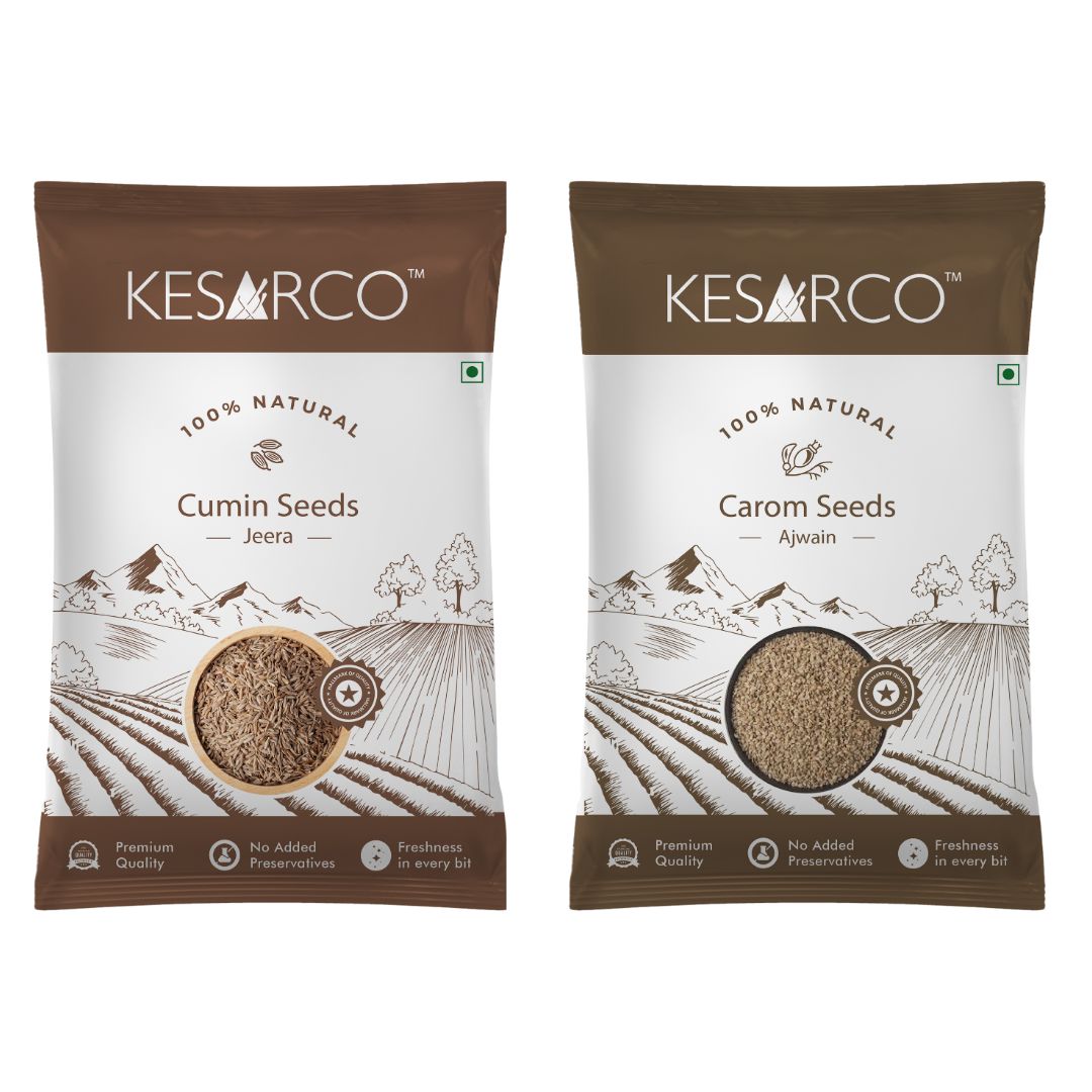 Jeera(Cumin) and Ajwain(Carom) seeds combo