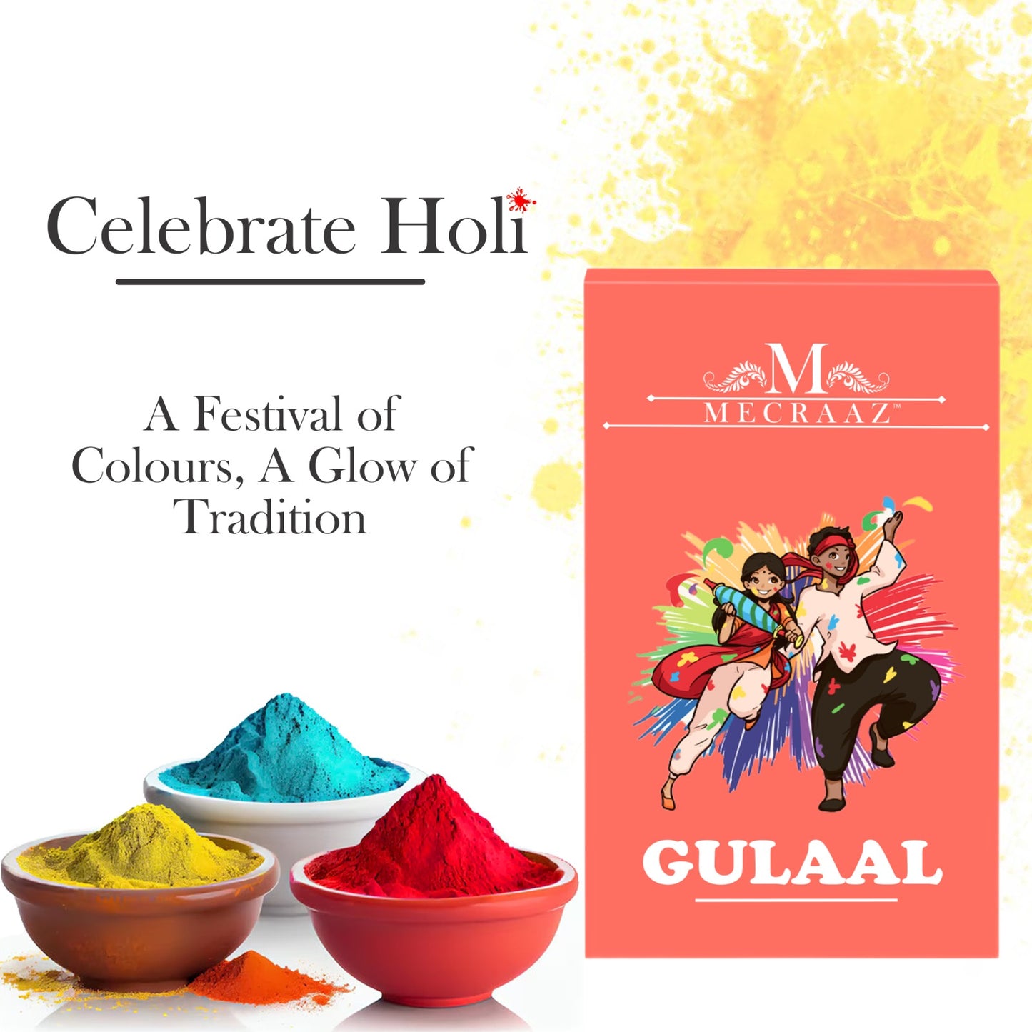 Thandai Powder & Holi Gulaal Gifting Combo