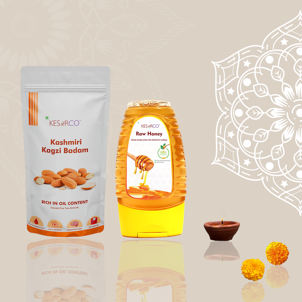 Kagzi Badam Honey Combo