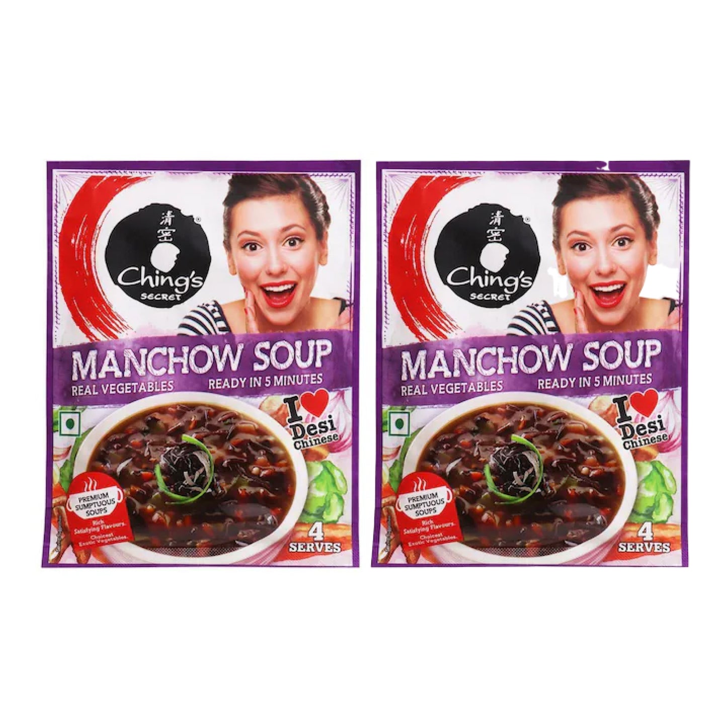 Ching's Manchow Soup 55gm (Pack of 2)