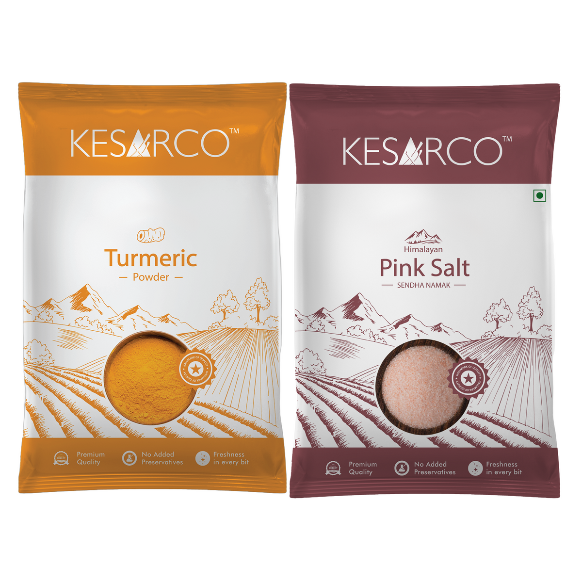 Pink Salt and Turmeric Powder Combo
