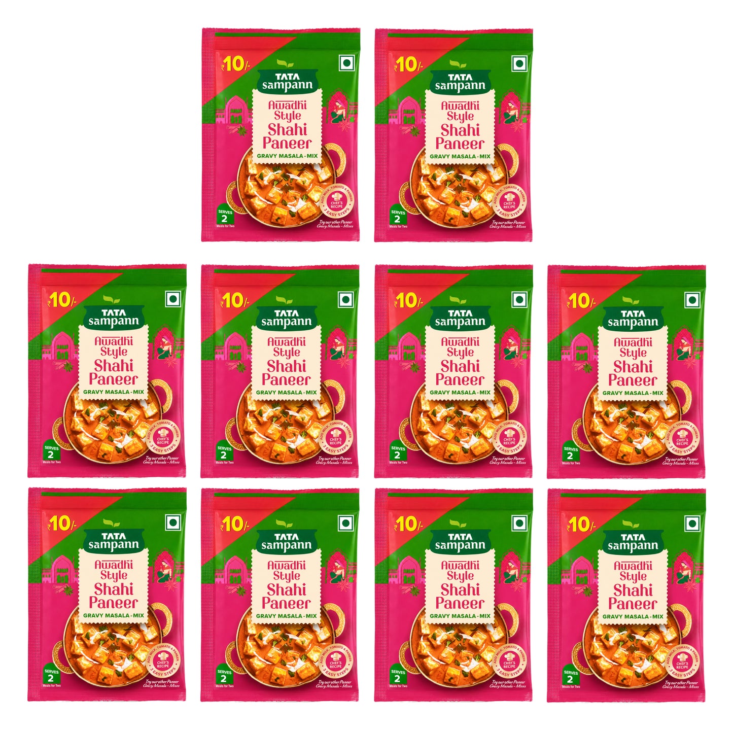 Tata Sampann Gravy Mix Awadhi Style Shahi Paneer 16g (Pack of 10)