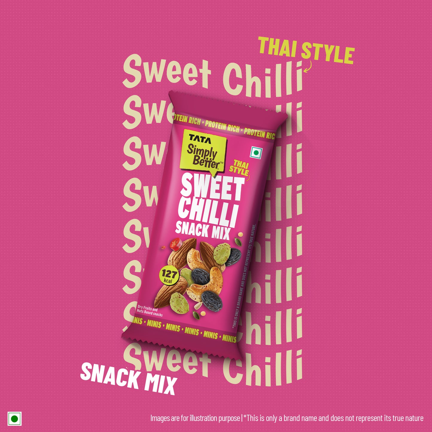 Tata Simply Better Thai Style Sweet Chilli Snack Mix 25g