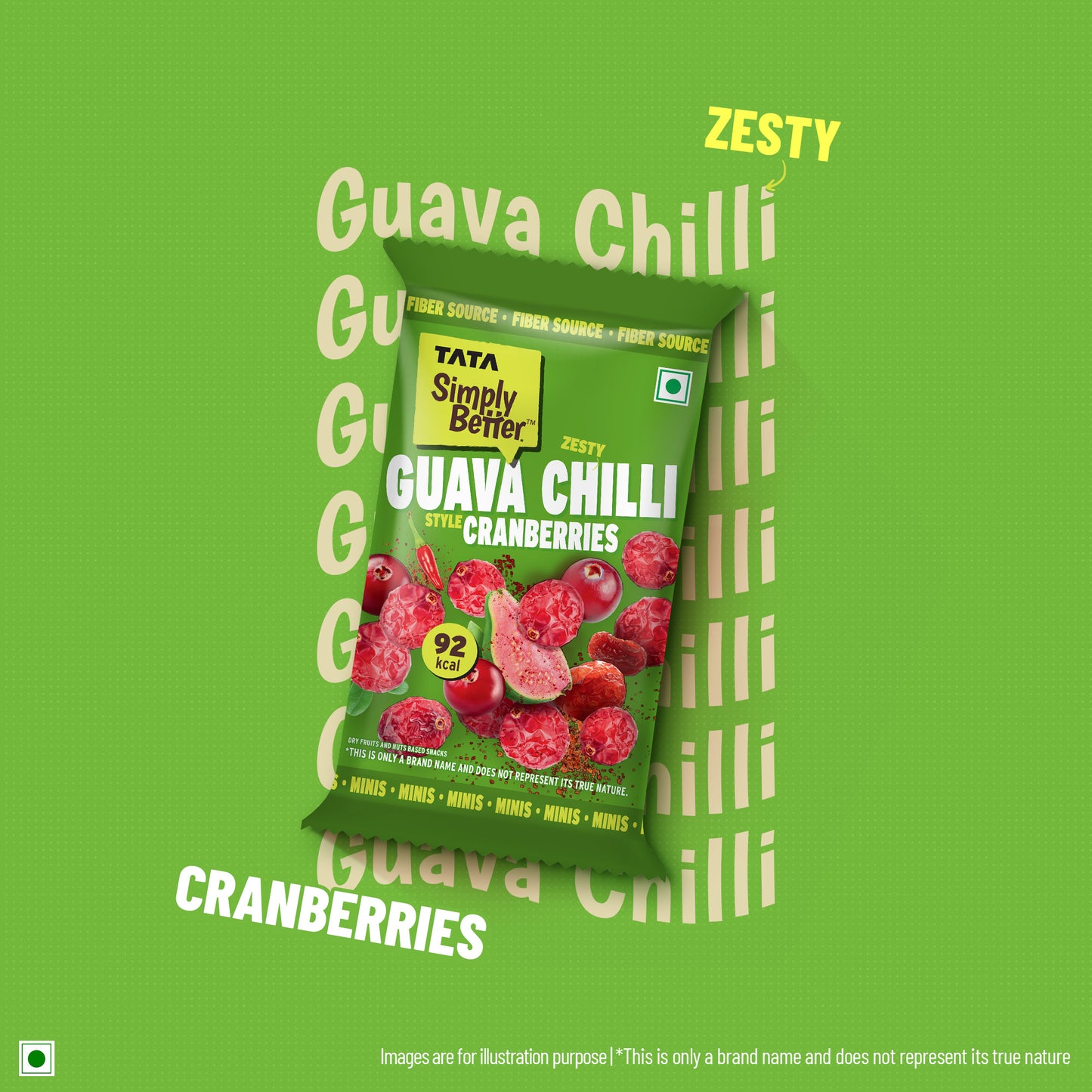 Tata Simply Better Zesty Guava Chilli Style Cranberries 25g