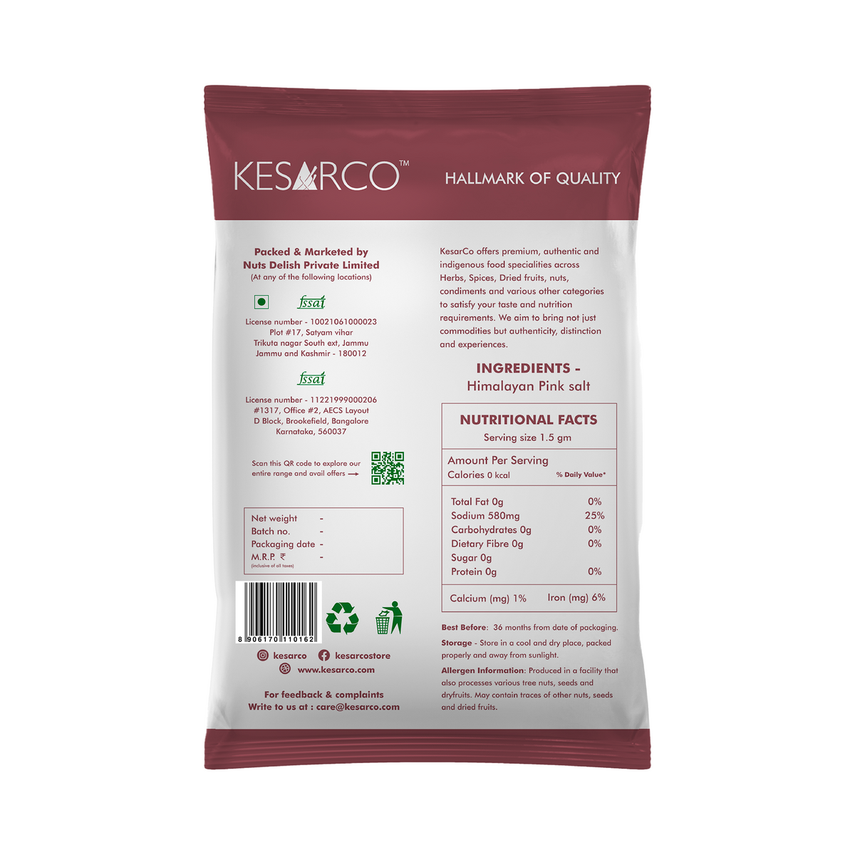 Pink Salt and Turmeric Powder Combo