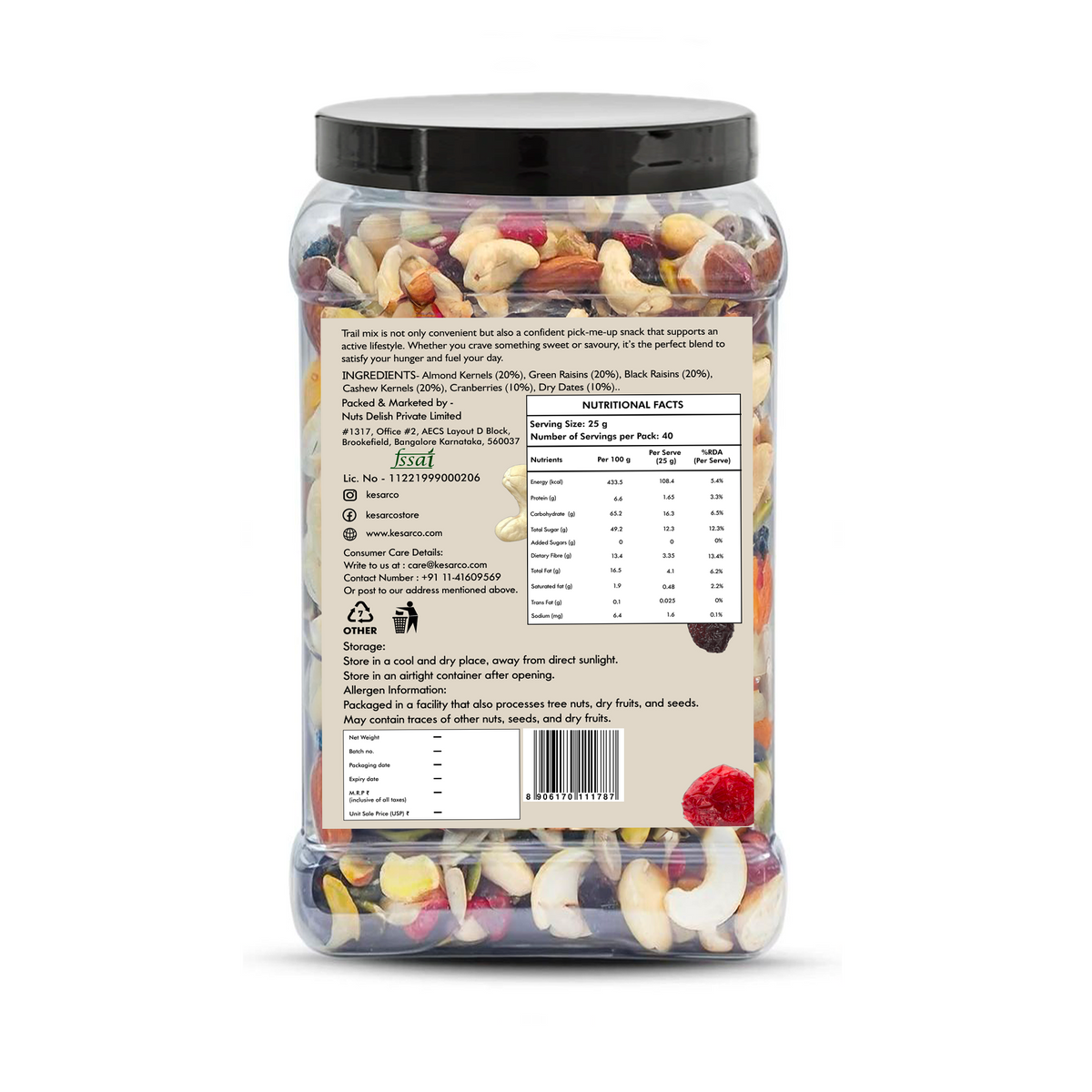 Dry Fruits and Nuts Trail mix