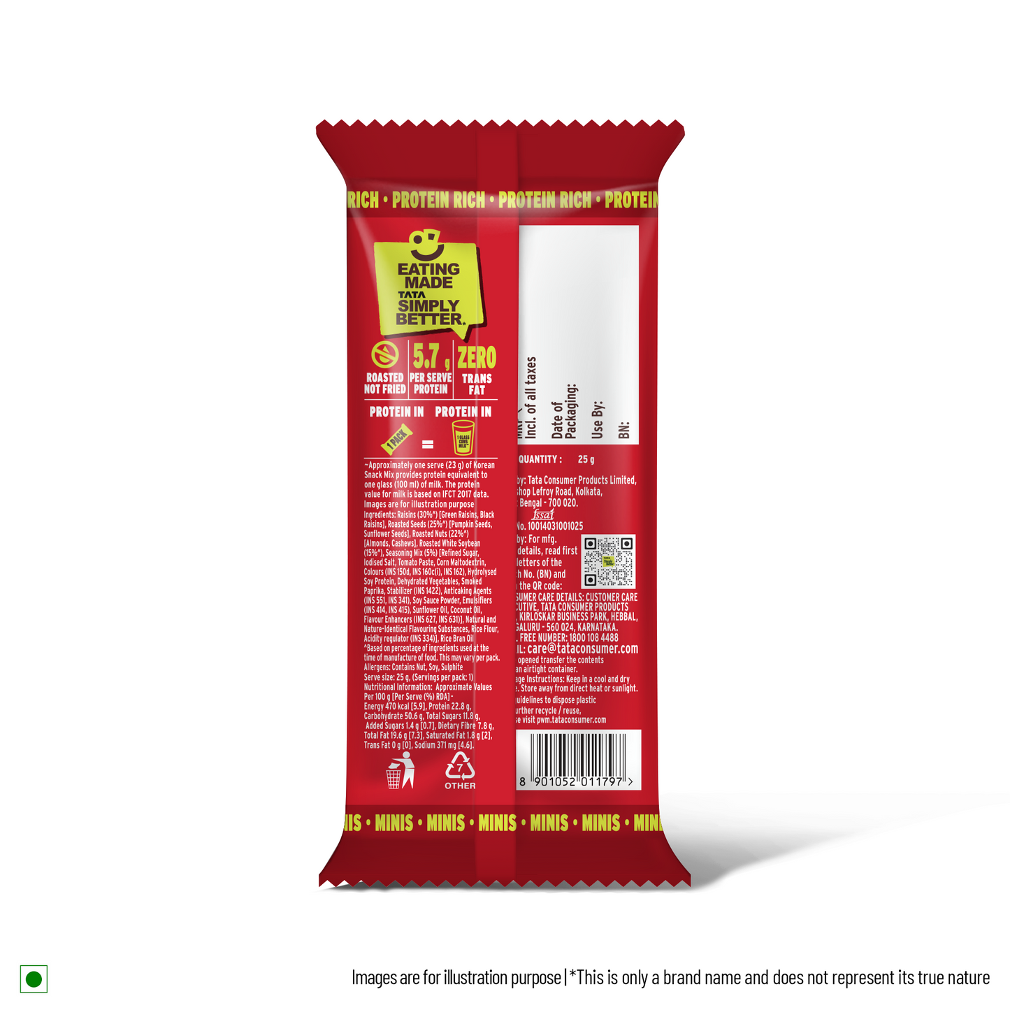 Tata Simply better Fiery Korean Style Snack Mix 25g