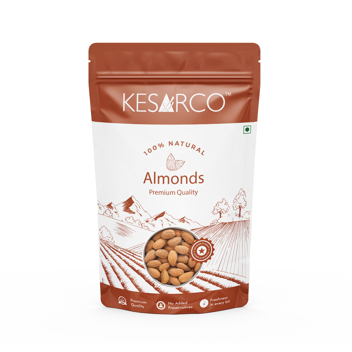 Raw Almonds & Green Raisins Combo