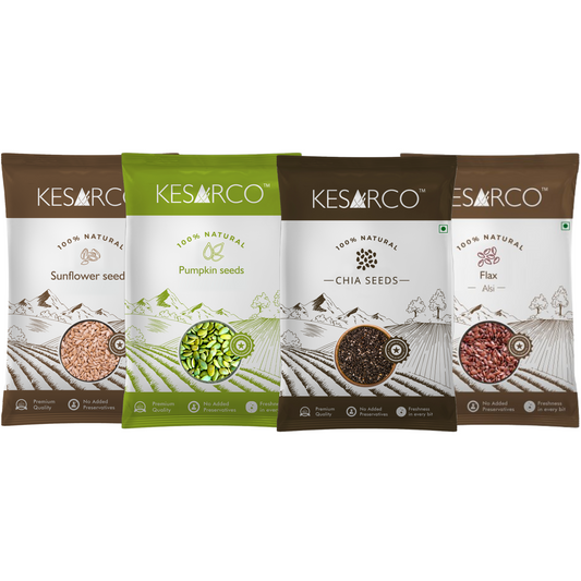 Healthy Seeds combo 100gm x 4(Chia, Flax, Sunflower & Pumpkin)