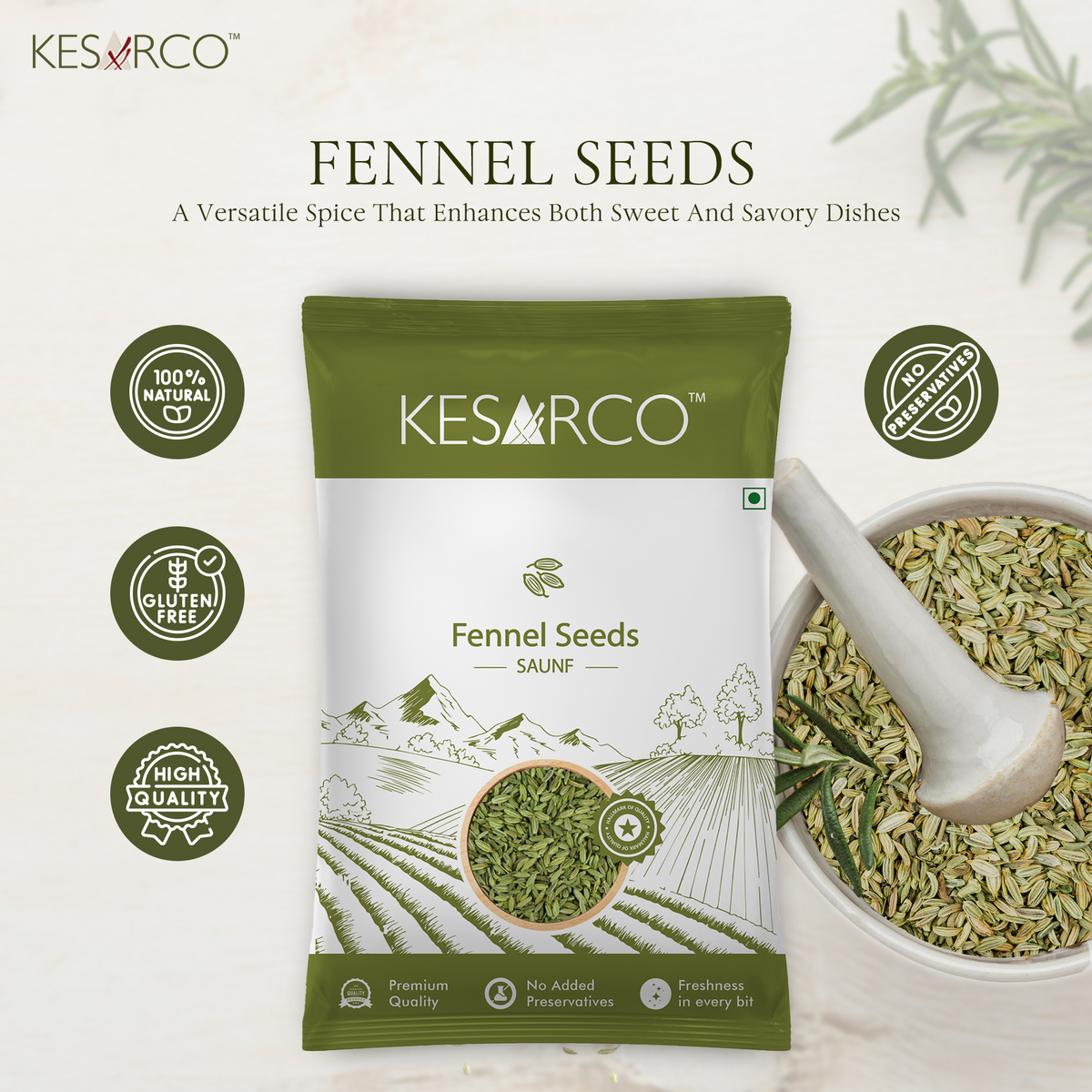 Fennel Seeds (Saunf)
