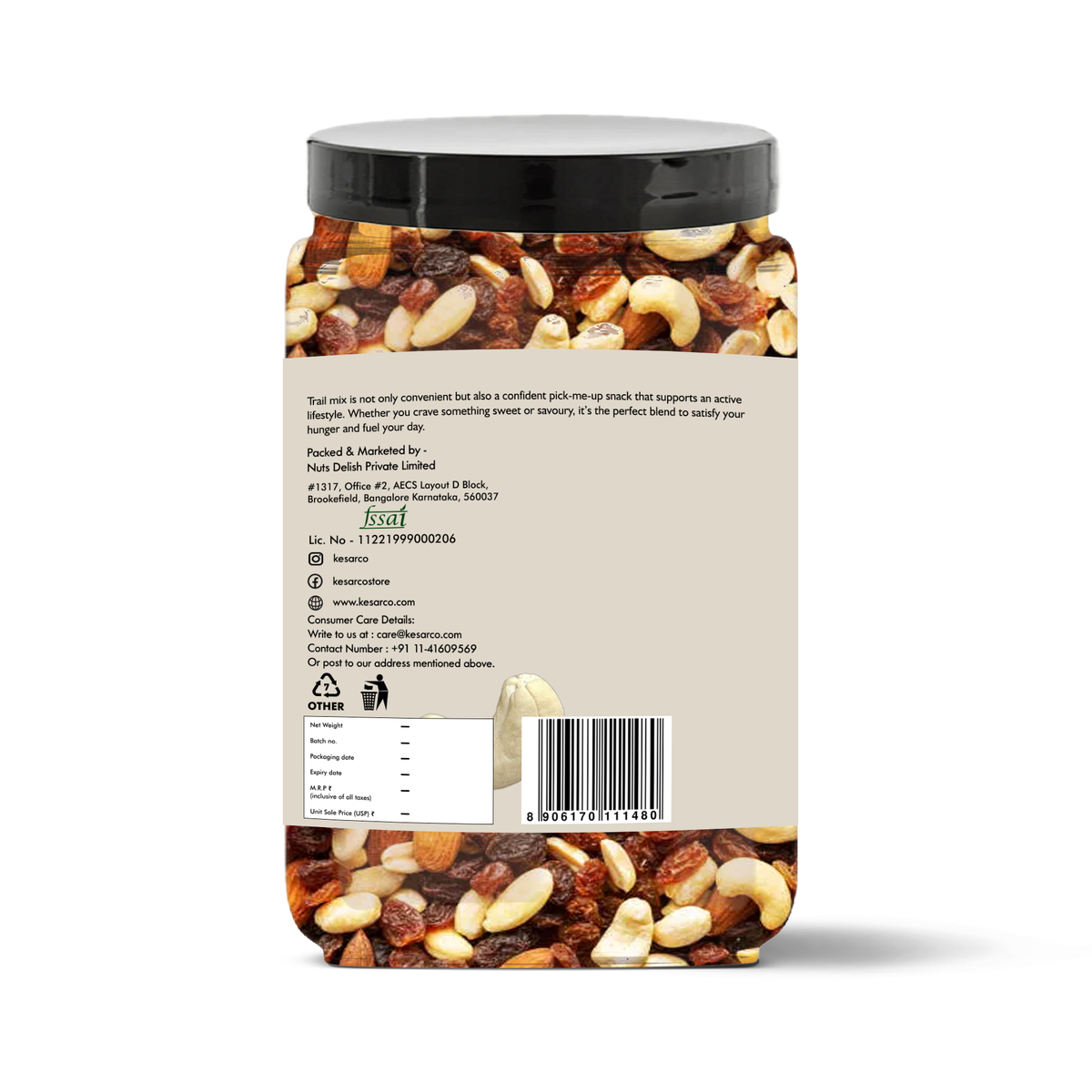 Dry Fruits and Nuts Trail mix