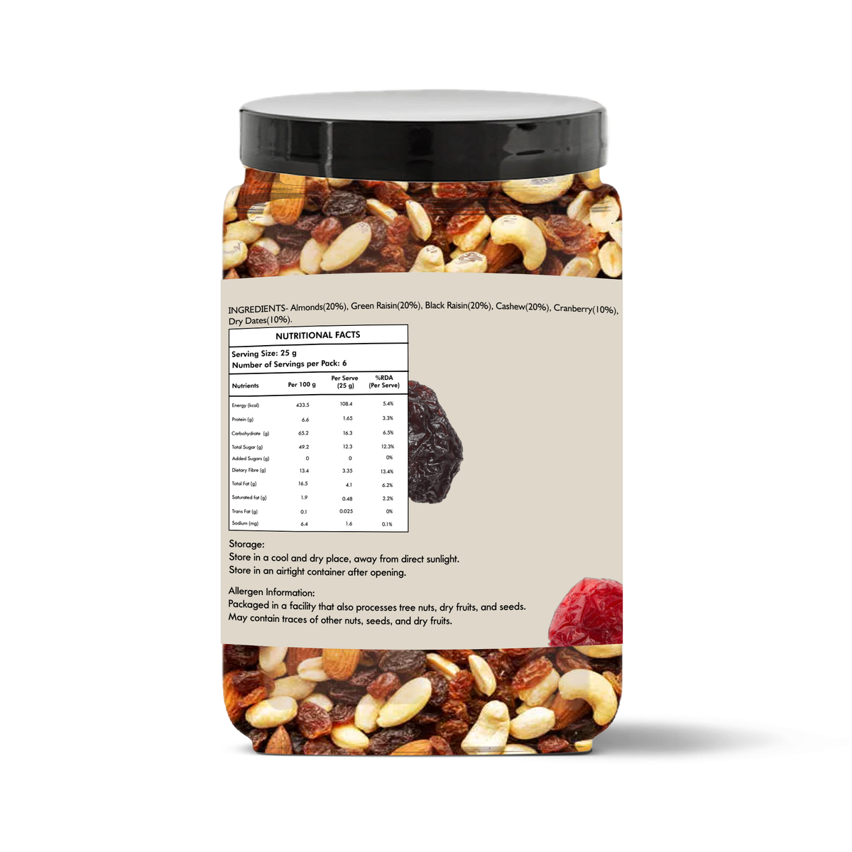 Dry Fruits and Nuts Trail mix
