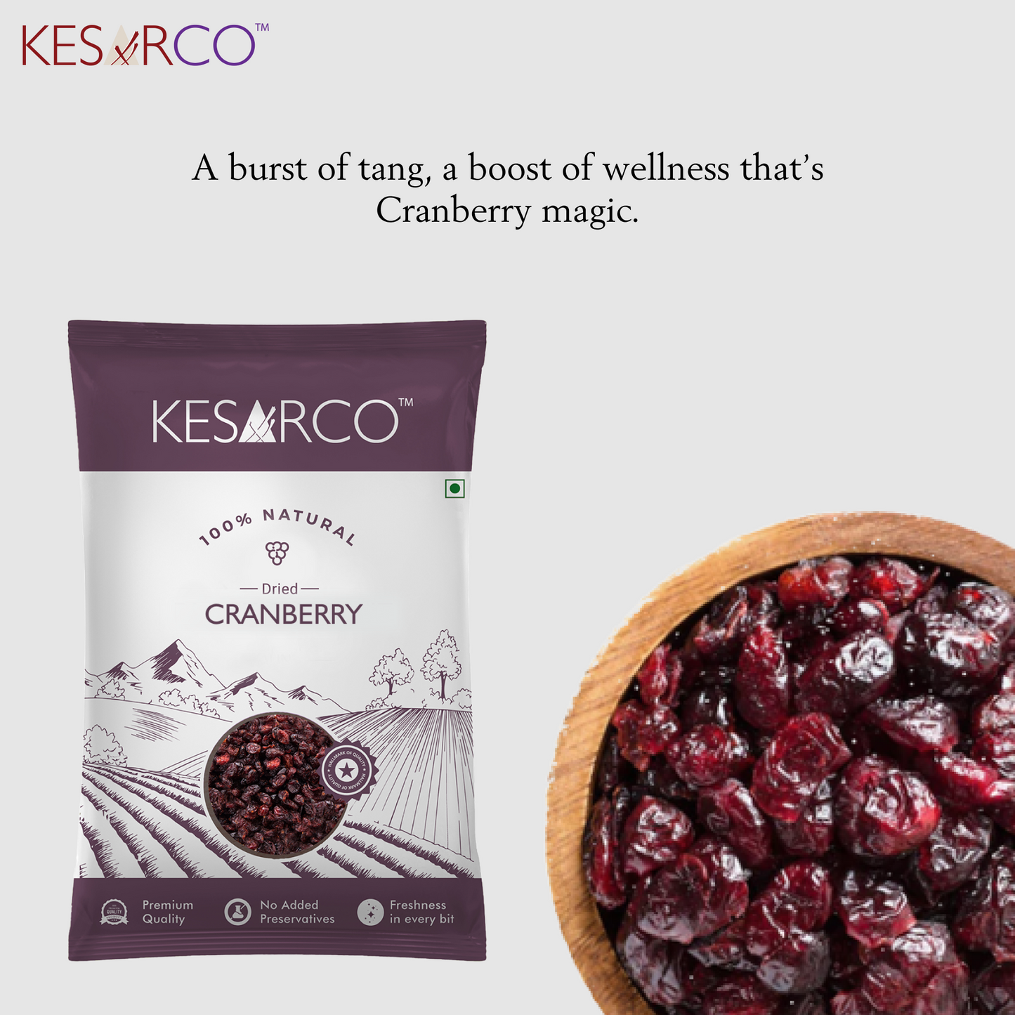 KESARCO Premium Dried Cranberry