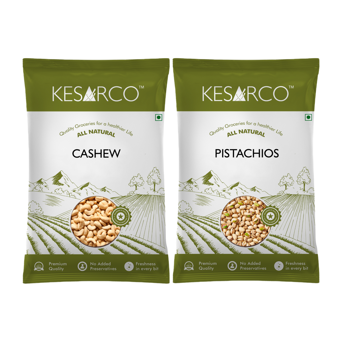 Cashews & Pista combo(200gm each)