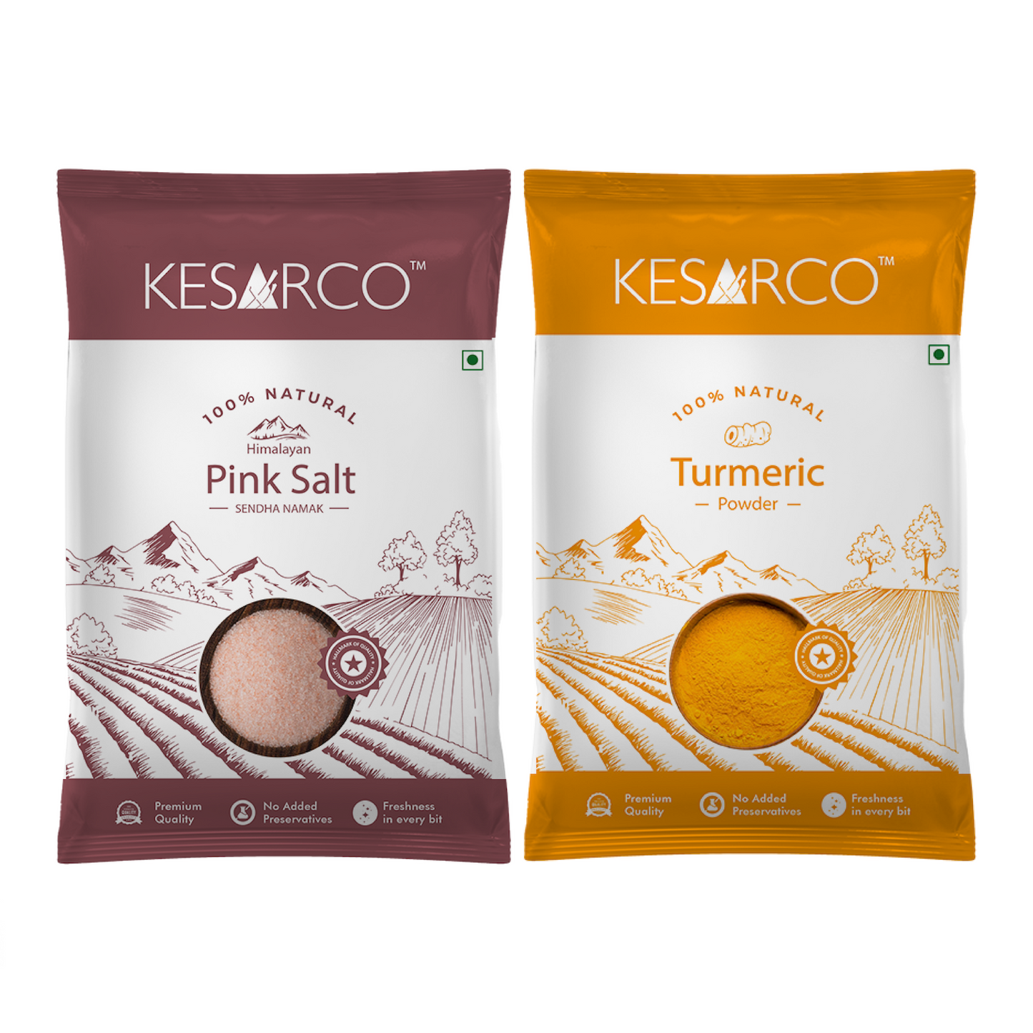 Pink Salt and Turmeric Powder Combo