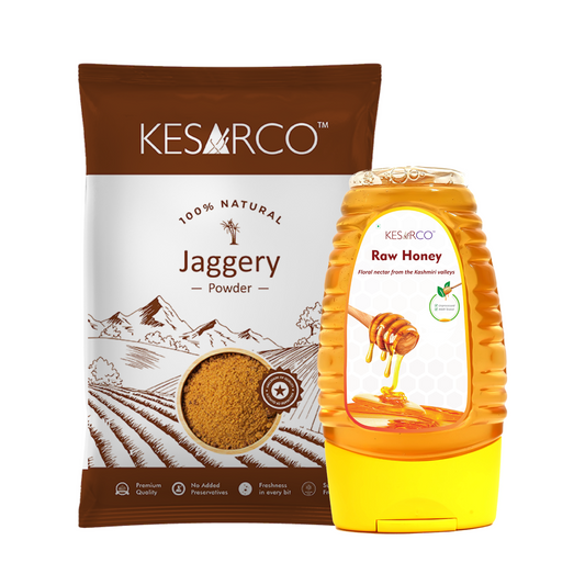 Raw Honey and Jaggery Powder Combo
