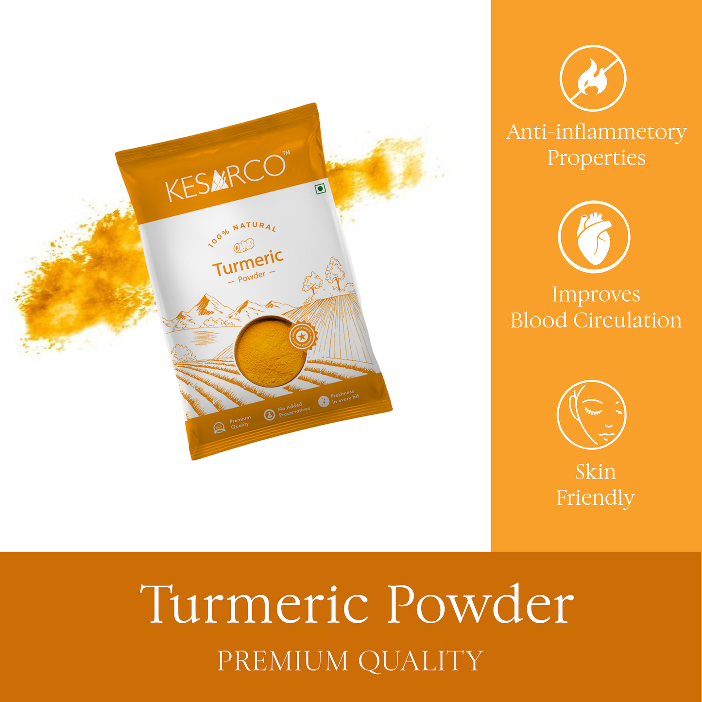 Turmeric Powder, Rich in Curcumin