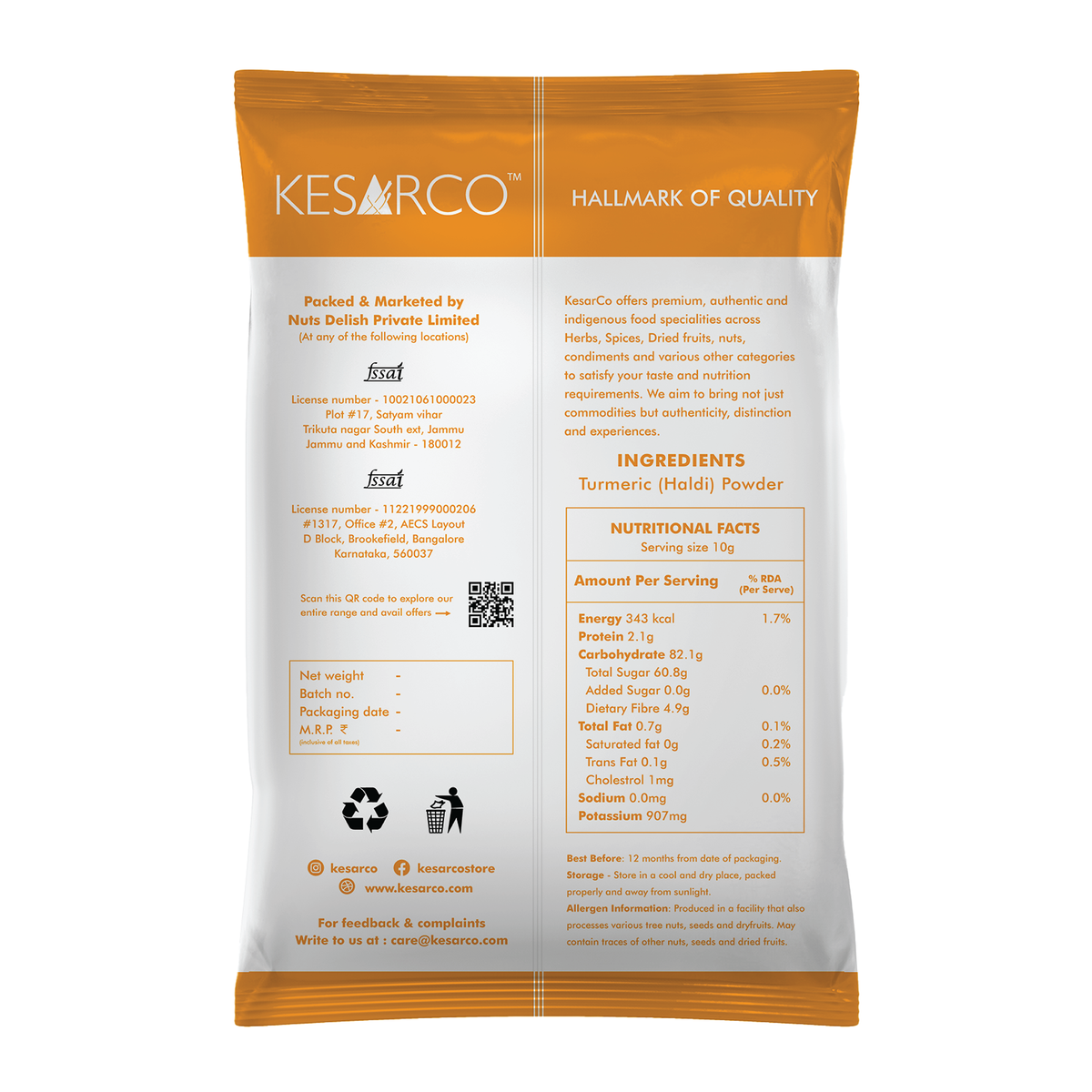 Pink Salt and Turmeric Powder Combo