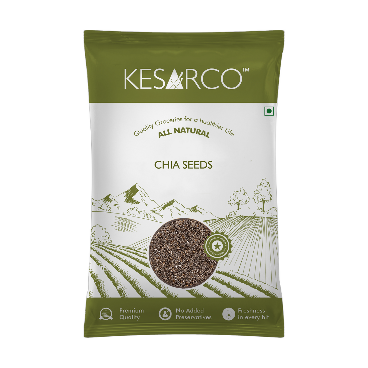 Healthy Seeds combo - Chia, Flax, Sunflower & Pumpkin (100g each)